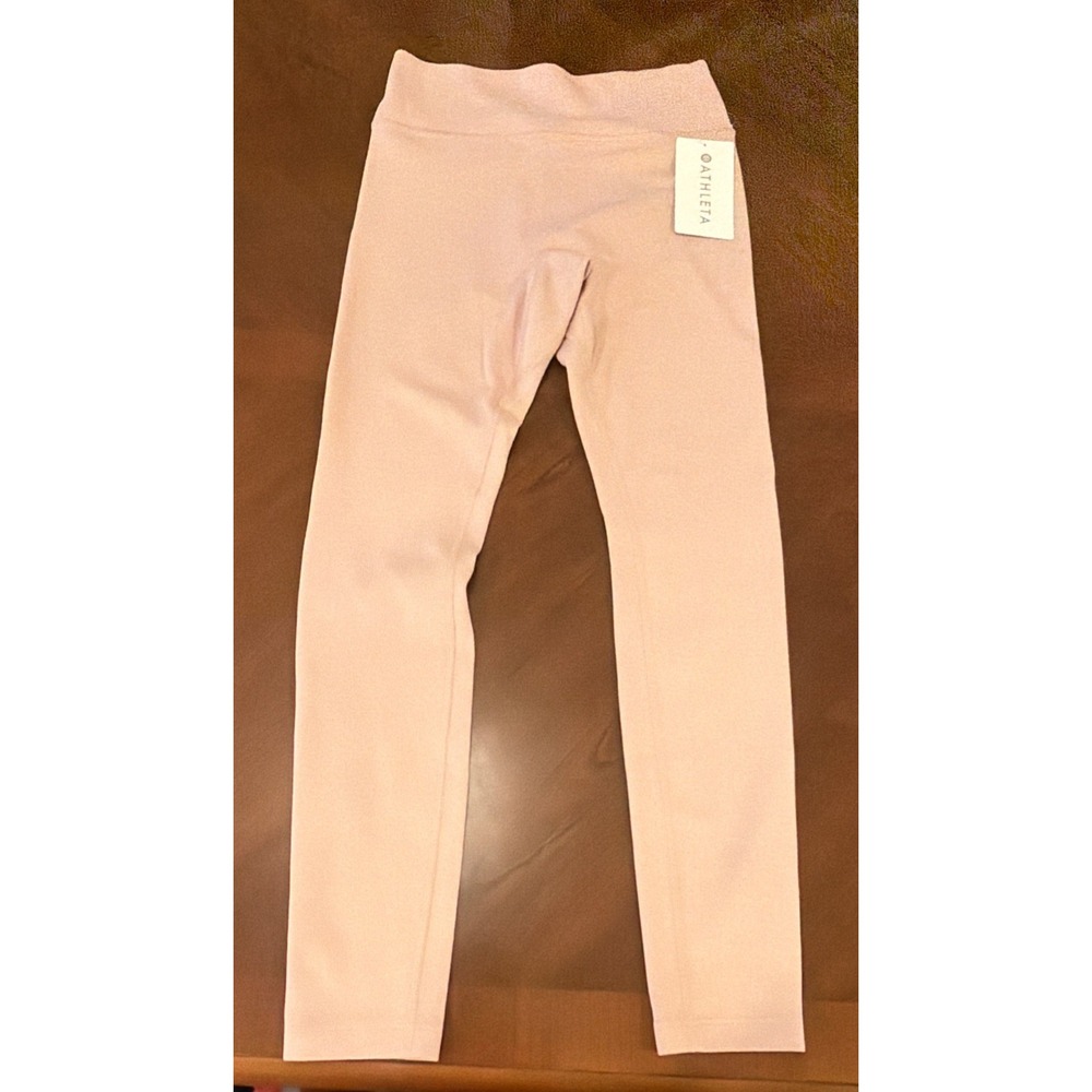 Athleta Intuition Ultra High Rise Cotton Tight-Pink-Size S - Picture 2 of 6